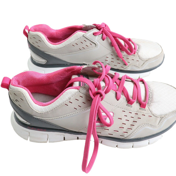 Sketchers Women's Lite Weight Flex Sole Memory Foam Trainers Size 10 Extra Wide - Picture 4 of 10